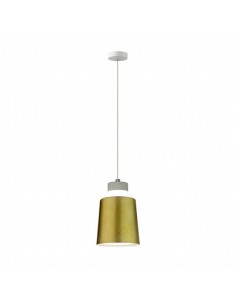 3934-Lampadario LED a Cilindro in Metallo  Colore Oro -1