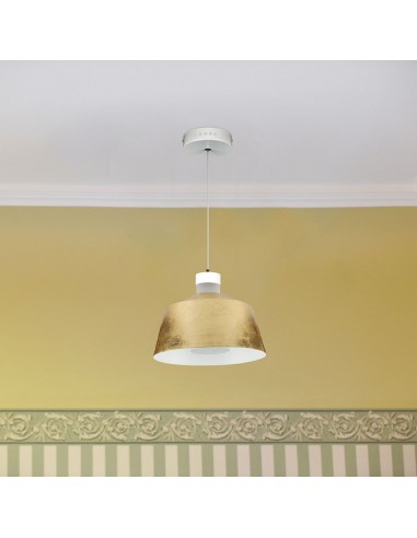 3936-Lampadario LED a Coppa in Metallo  Colore Oro -4