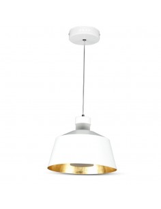 3937-Lampadario LED a Coppa in Metallo  Colore Bianco -1