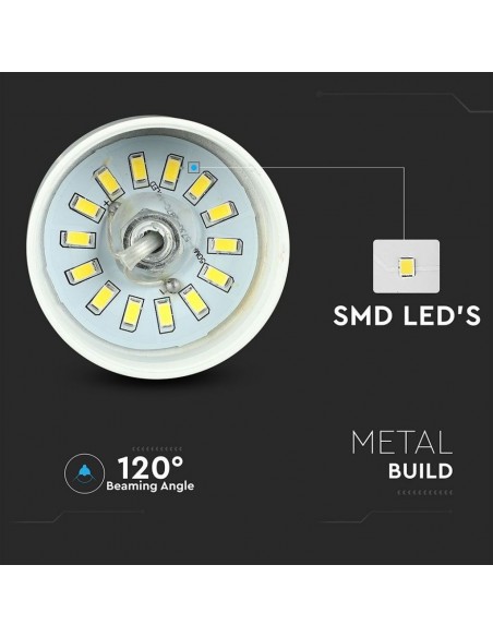 3937-Lampadario LED a Coppa in Metallo  Colore Bianco -5