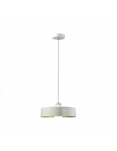 3939-Lampadario LED a Scodella in Metallo  Colore Bianco -1