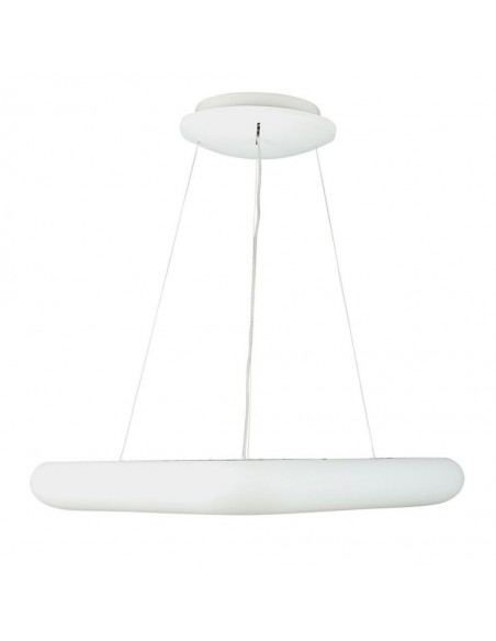 3963-Lampadario LED a Sospensione Quadrato  con Telecomando Cambio Colore  in  Corpo Bianco l cm hcm Dimmerabile-7