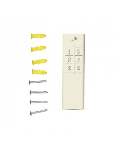 3973-Plafoniera LED Quadrata  con Telecomando CCT in Colore Bianco l cm h -5