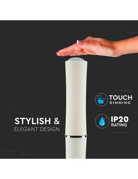 3976-Piantana LED  Touch con Alimentatore Colore Bianco h cm  Dimmerabile-6