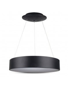 3993-Lampadario LED a Sospensione Circolare  in Metallo Colore Nero  -1