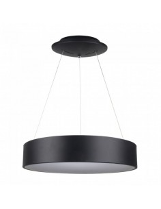 3996-Lampadario LED a Sospensione Circolare  in Metallo Colore Nero  -1