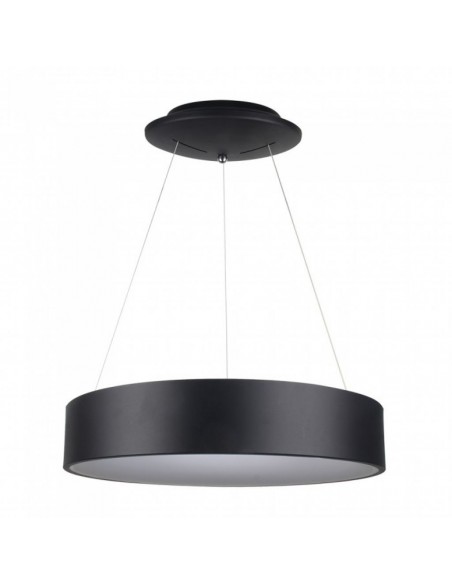 3996-Lampadario LED a Sospensione Circolare  in Metallo Colore Nero  -1