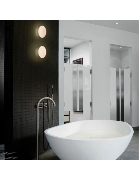 40041-Lampada LED da Muro Rotonda  Colore Bianco  IP Triac Dimmerabile-6