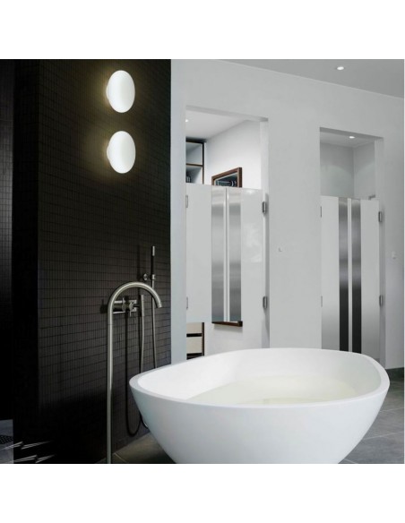 40061-Lampada LED da Muro Rotonda  Colore Bianco  IP Triac Dimmerabile-3