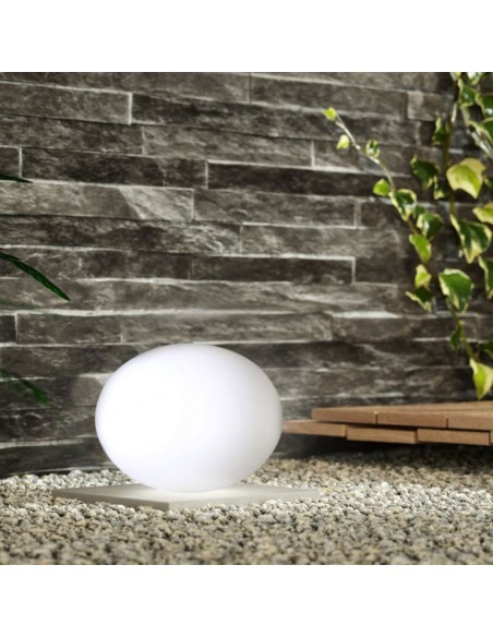 40141-Palla Ovale LED  RGB con Telecomando IR  Tasti e Alimentatore  Dimmerabile-3