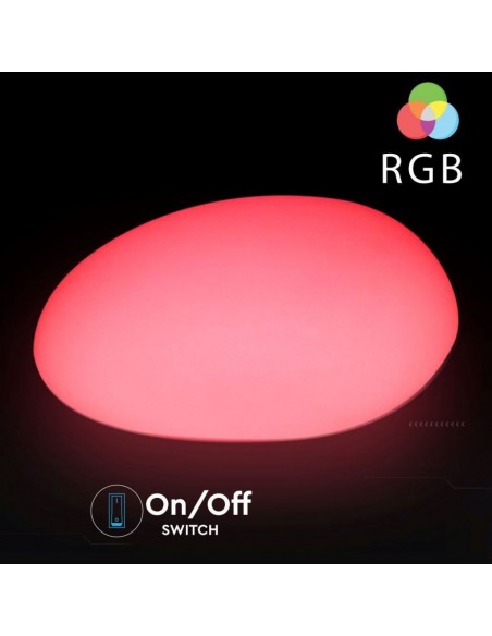 40151-Sasso LED  RGB con Telecomando IR  Tasti e Alimentatore  Dimmerabile-5