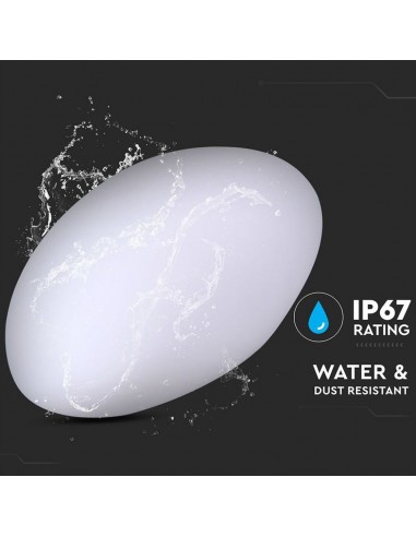 40151-Sasso LED  RGB con Telecomando IR  Tasti e Alimentatore  Dimmerabile-6