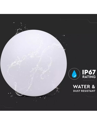 40161-Palla LED  RGB con Telecomando IR  Tasti e Alimentatore  Dimmerabile-3