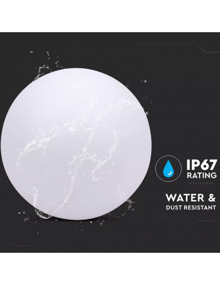 40161-Palla LED  RGB con Telecomando IR  Tasti e Alimentatore  Dimmerabile-3