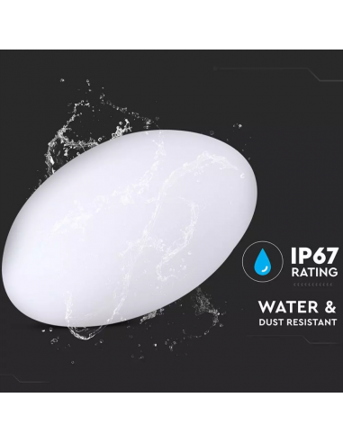 40171-Sasso LED  RGB con Telecomando IR  Tasti e Alimentatore  Dimmerabile-4