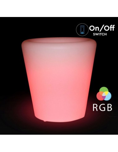 40181-Vaso LED  RGB con Telecomando IR  Tasti e Alimentatore IP Dimmerabile-5