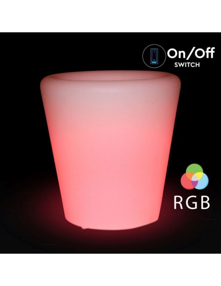 40181-Vaso LED  RGB con Telecomando IR  Tasti e Alimentatore IP Dimmerabile-5