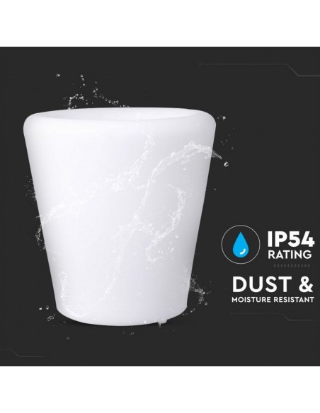 40181-Vaso LED  RGB con Telecomando IR  Tasti e Alimentatore IP Dimmerabile-6