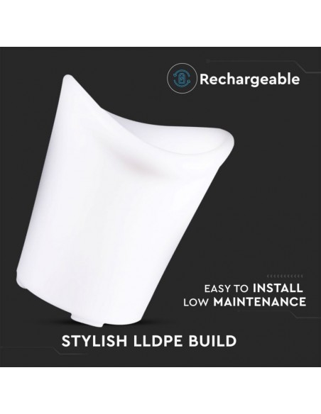 40191-Secchio del Ghiaccio LED  RGB con Telecomando IR  Tasti e Alimentatore IP Dimmerabile-5