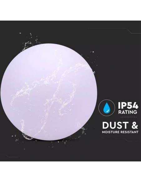 40201-Sfera LED  RGB con Telecomando IR  Tasti e Alimentatore  Dimmerabile-7