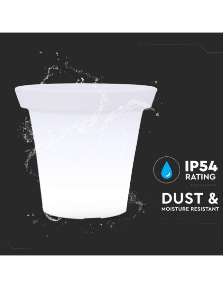 40211-Vaso LED  RGB con Telecomando IR  Tasti e Alimentatore  Dimmerabile-6