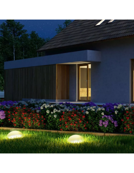 40221-Semi Sfera LED  RGB con Telecomando IR  Tasti e Alimentatore  Dimmerabile-3