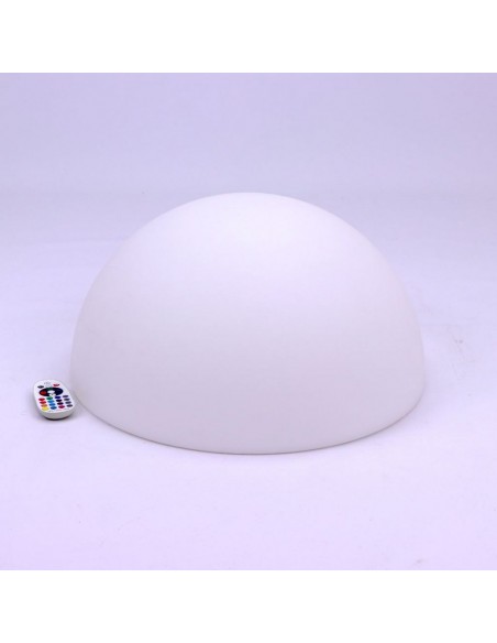 40221-Semi Sfera LED  RGB con Telecomando IR  Tasti e Alimentatore  Dimmerabile-4