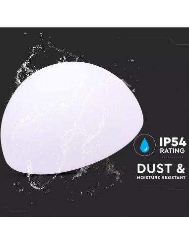 40221-Semi Sfera LED  RGB con Telecomando IR  Tasti e Alimentatore  Dimmerabile-5