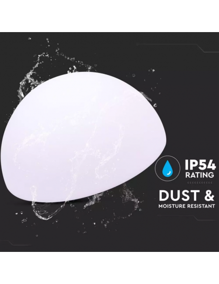 40221-Semi Sfera LED  RGB con Telecomando IR  Tasti e Alimentatore  Dimmerabile-5