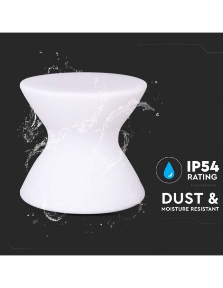 40231-Sgabello LED  RGB con Telecomando IR  Tasti e Alimentatore  Dimmerabile-5