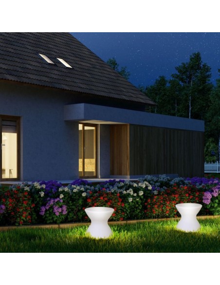 40231-Sgabello LED  RGB con Telecomando IR  Tasti e Alimentatore  Dimmerabile-6