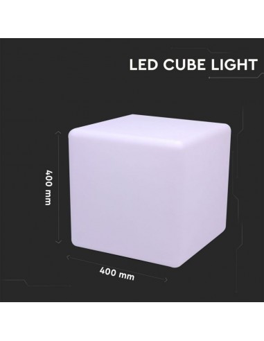 40241-Cubo LED  RGB con Telecomando IR  Tasti e Alimentatore  Dimmerabile-2