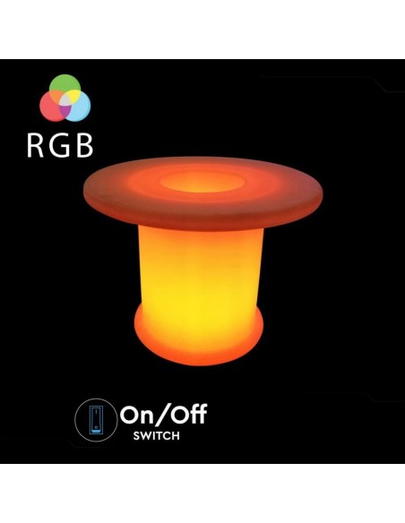 40251-Tavolo LED  RGB con Telecomando IR  Tasti e Alimentatore  Dimmerabile-5