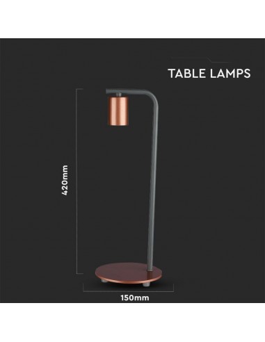 40331-Lampada LED da Tavolo con Attacco E e Finiture in Bronzo-3