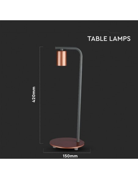40331-Lampada LED da Tavolo con Attacco E e Finiture in Bronzo-3