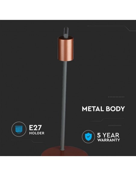 40331-Lampada LED da Tavolo con Attacco E e Finiture in Bronzo-5