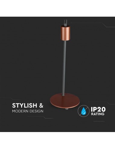 40331-Lampada LED da Tavolo con Attacco E e Finiture in Bronzo-6