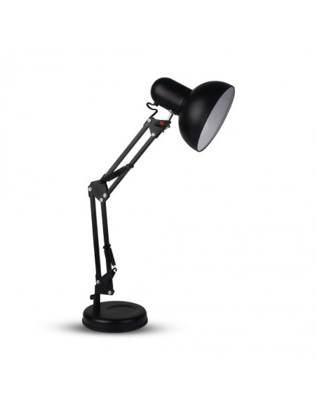 40341-Lampada LED da Tavolo con Attacco E e Braccio Regolabile Colore Nero-1