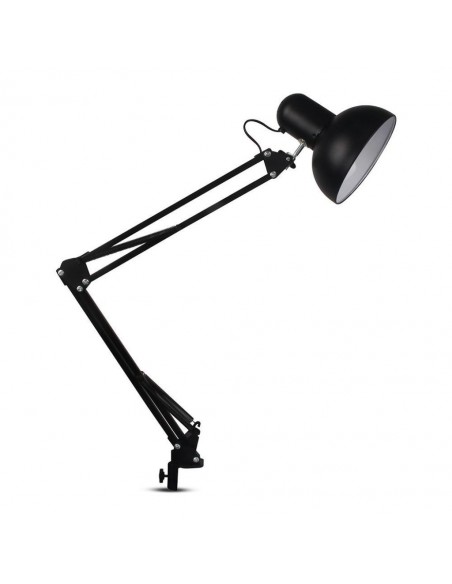 40361-Lampada LED da Tavolo con Attacco E con Staffa d'Aggancio e Braccio Regolabile Colore Nero-1
