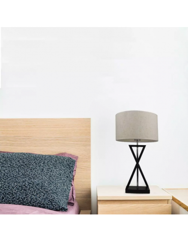 40391-Lampada LED da Tavolo Rotonda con Attacco E Colore Avorio-3