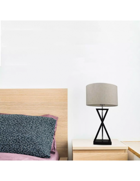 40391-Lampada LED da Tavolo Rotonda con Attacco E Colore Avorio-3