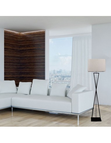 40401-Lampada LED da Pavimento Quadrata con Attacco E Colore Avorio h cm-3