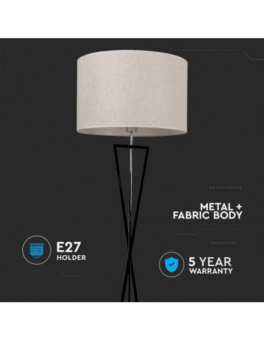 40411-Lampada LED da Pavimento Rotonda con Attacco E Colore Avorio h cm-4