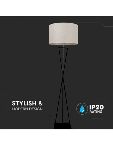 40411-Lampada LED da Pavimento Rotonda con Attacco E Colore Avorio h cm-5