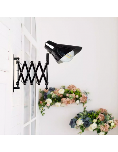 40431-Lampada LED da Muro con Portalampada E Max  Braccio a Soffietto l cm-2