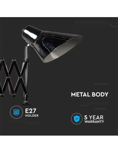 40431-Lampada LED da Muro con Portalampada E Max  Braccio a Soffietto l cm-5