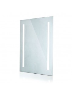 40441-Specchio LED Rettangolare da Bagno  LM/W con Anti Appannamento   IP-1