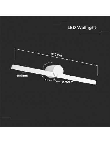 405811-Lampada LED da Specchio  Colore Bianco  xmm IP-3