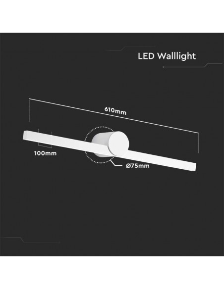 405811-Lampada LED da Specchio  Colore Bianco  xmm IP-3