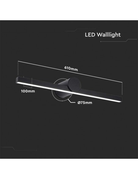405831-Lampada LED da Specchio  Colore Nero  xmm IP-3